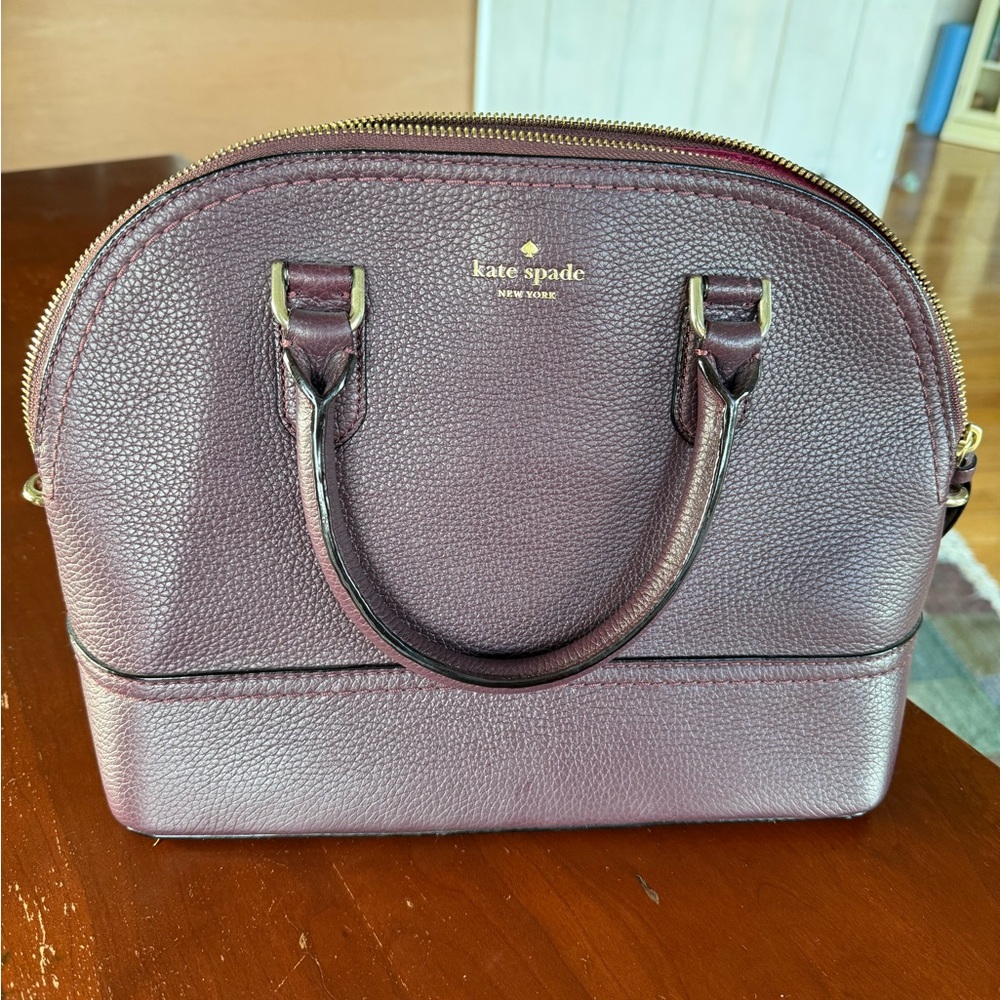 Kate Spade Bowler Tote- Plum